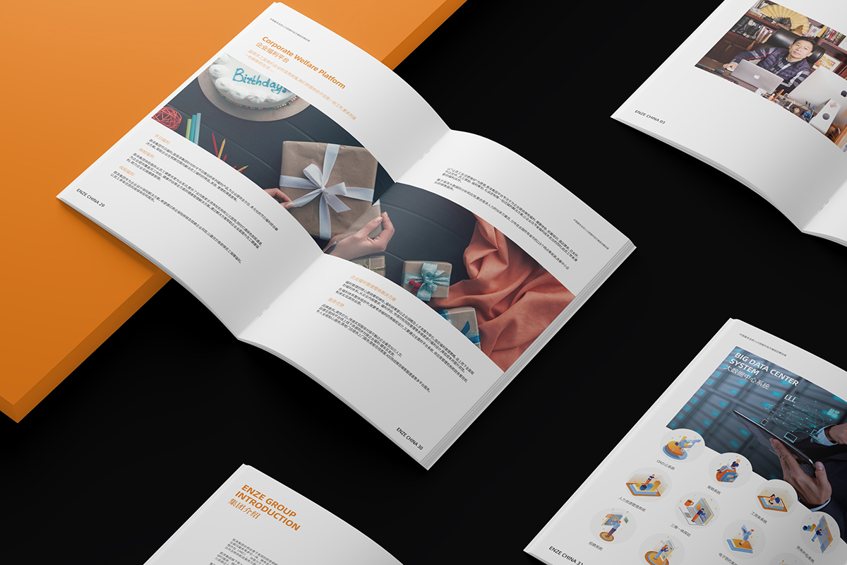 恩泽外包集团宣传册设计|人力资源画册设计|苏州品牌设计画册设计