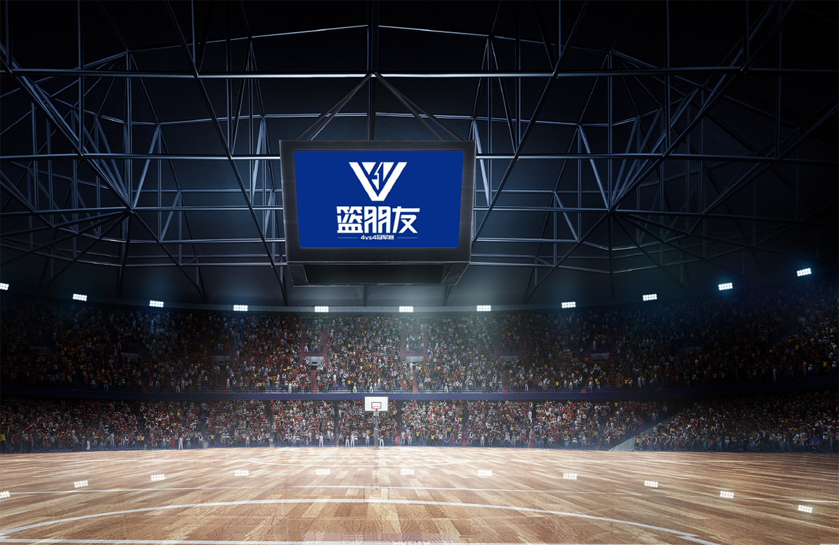 篮朋友篮球俱乐部品牌vi设计|篮球赛事品牌logo设计VI设计